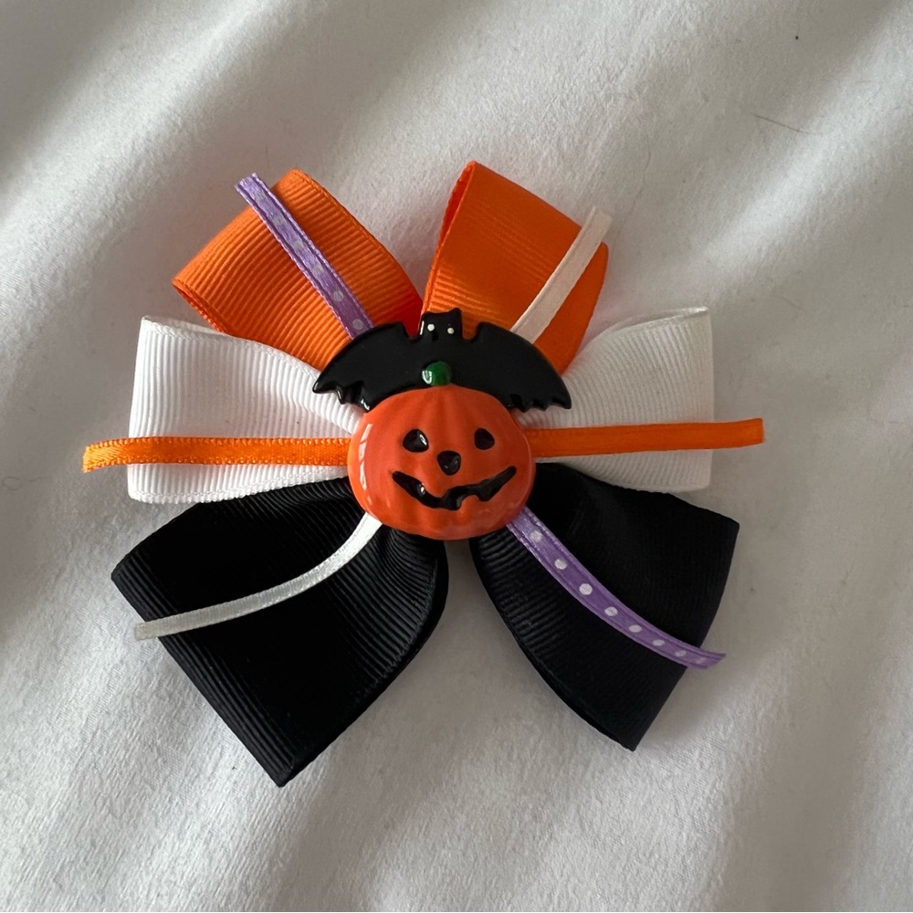 Halloween Hair Bow Clip